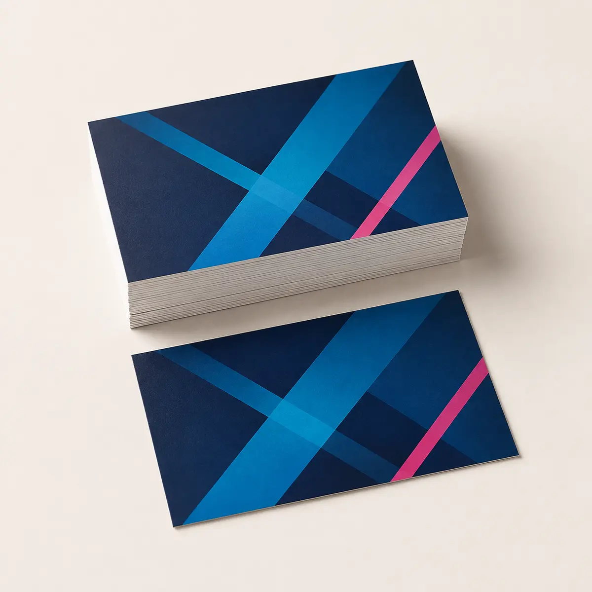 Cartes de visite avec pelliculage
