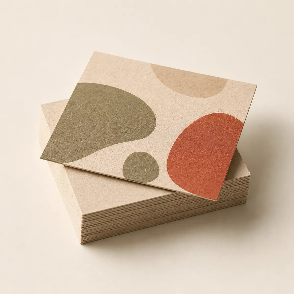 Cartes de visite en papier recyclé